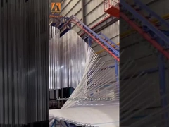 Linha automática de revestimento em pó de alta capacidade com uniforme para siderurgia