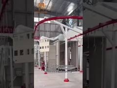 Sistema de transporte aéreo de controle PLC montado no teto com velocidade variável e baixo ruído