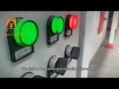 Sistema automático de revestimento em pó para estruturas de bicicleta de substrato de ferro com cores personalizáveis