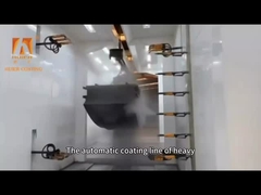 Linha de revestimento de pó horizontal com ecrã táctil automático 16 PCS Standard