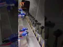 Linha de pintura eletrostática para melhor utilização da tinta e operação contínua 5.000 horas