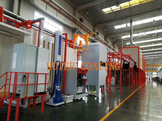 16 Injetor Linha de revestimento de pó totalmente automática com resistência à corrosão melhorada Linha de pintura de revestimento de pó