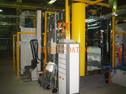 Linha de pintura automática de revestimento em pó de substrato de ferro com revestimento uniforme