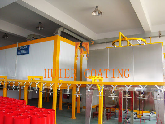 Customize Coating Color Automated Powder Coating Line Chain / Mesh Belt Conveyor Tipo