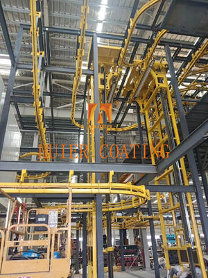 Sistema de transportador suspenso de alto desempenho conveniente para produção de revestimento de peças de forma especial