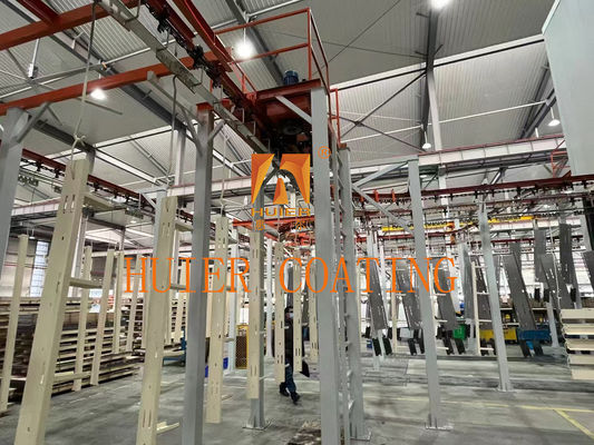 Linha de produção de suspensão logística simplificar as operações com velocidade ajustável e carga pendente de 50 kg/m