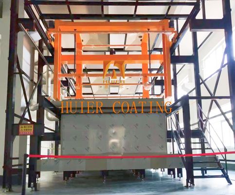 Equipamento de revestimento eletróforético de pórtico para pintura de peças de grande dimensão
